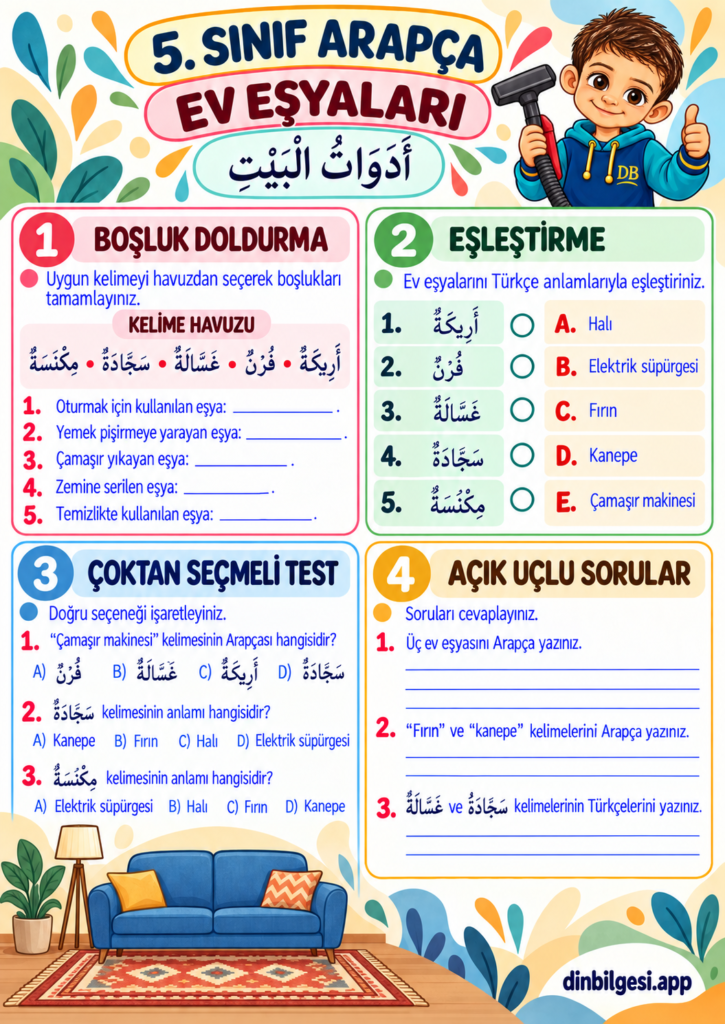 Ev-Esyalari-Calisma-Kagidi-5.-Sinif-Arapca