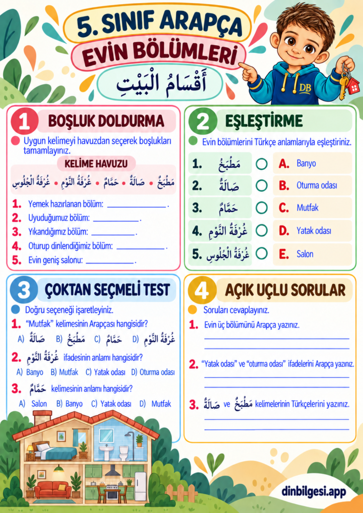 Evin-Bolumleri-Calisma-Kagidi-5.-Sinif-Arapca