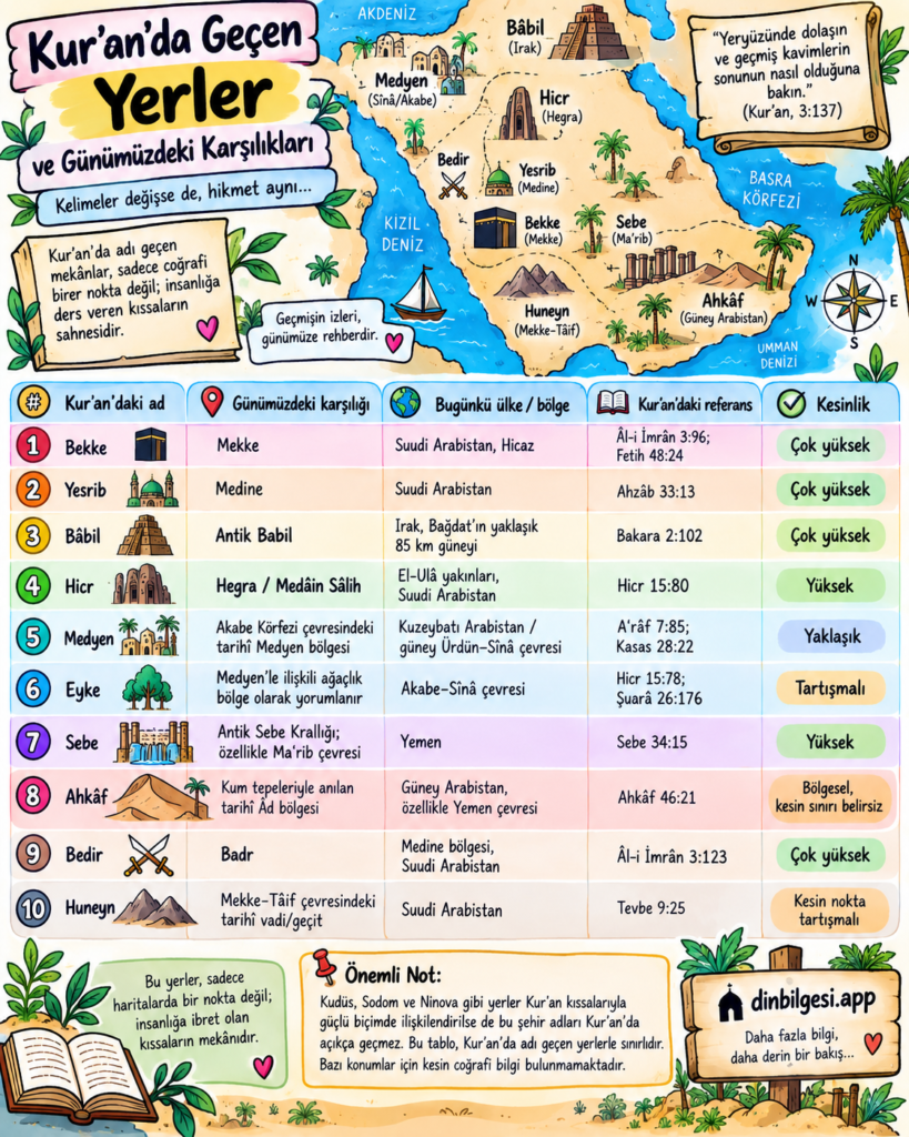 Kuranda-Gecen-Yerler-ve-Gunumuzdeki-Karsiliklari