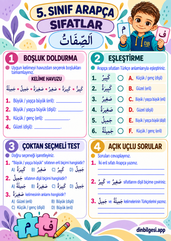 Sifatlar-Calisma-Kagidi-5.-Sinif-Arapca